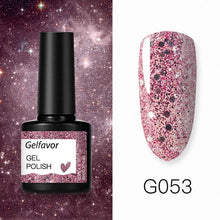 Load image into Gallery viewer, Gelfavor 8ml Gel Nail Polish Glitter For Manicure set nail art Semi platium UV LED Lamp Nail varnishes Base top coat Gel lacquer
