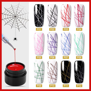 Spider Nail UV Gel Painting Creative Nail Art Gel Polish Wire Drawing Elasticity Point Line Gel varnish Varnish