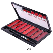 Load image into Gallery viewer, Creative Matte Lipstick Palette Easy Coloring Waterproof Sweatproof Lip Cream With Lip Brush Makeup Hot Selling
