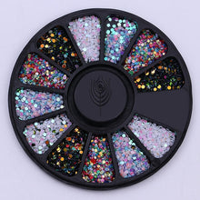 Load image into Gallery viewer, Mixed Color Chameleon Stone Nail Rhinestone Small Irregular Beads  3D Nail Art Decoration In Wheel Accessories
