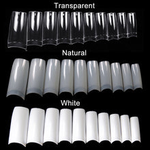 Load image into Gallery viewer, 100/500pcs Nails Half French False Nail Art Tips Acrylic UV Gel Manicure Tip  MPwell
