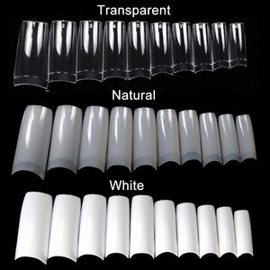 100/500pcs Nails Half French False Nail Art Tips Acrylic UV Gel Manicure Tip  MPwell