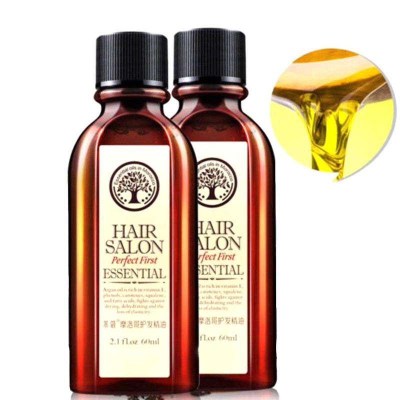 60ml Morocco Hair Care Essential Oil Argan Nut Oil Nourish Scalp Repair Dry Damage Hair Treatment Glycerol Hairdressing